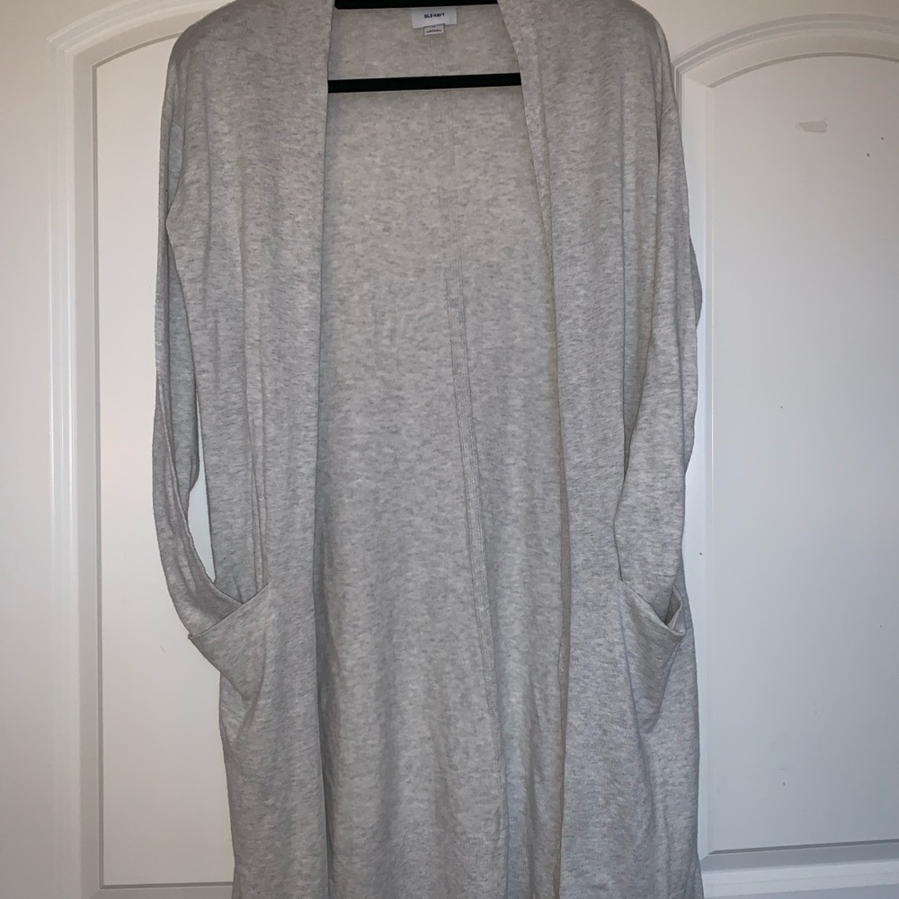 Long Gray Cardigan